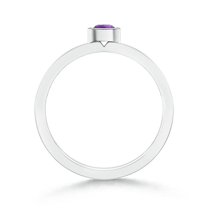 AAA - Amethyst / 0.26 CT / 14 KT White Gold