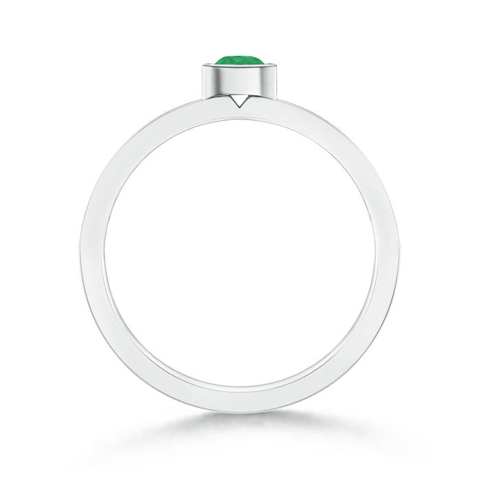 A - Emerald / 0.25 CT / 14 KT White Gold