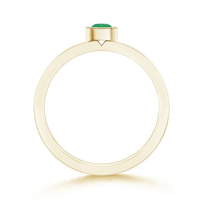 A - Emerald / 0.25 CT / 14 KT Yellow Gold