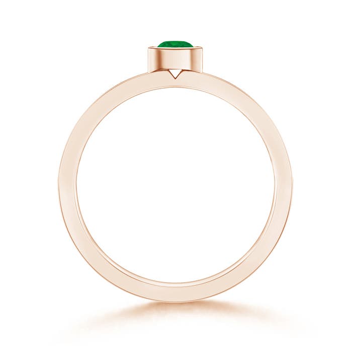 AA - Emerald / 0.25 CT / 14 KT Rose Gold