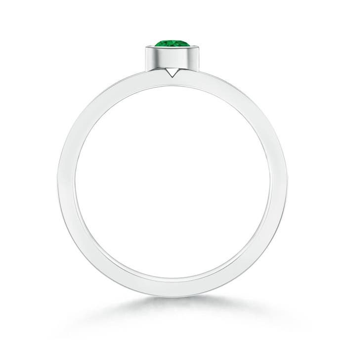 AAA - Emerald / 0.25 CT / 14 KT White Gold