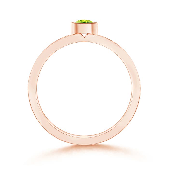 AAA - Peridot / 0.28 CT / 14 KT Rose Gold