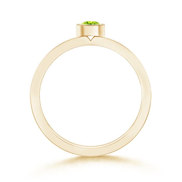 AAA - Peridot / 0.28 CT / 14 KT Yellow Gold