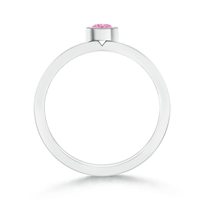 A - Pink Sapphire / 0.33 CT / 14 KT White Gold