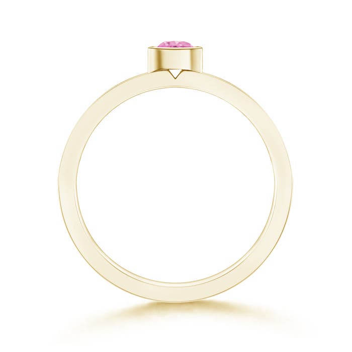 A - Pink Sapphire / 0.33 CT / 14 KT Yellow Gold