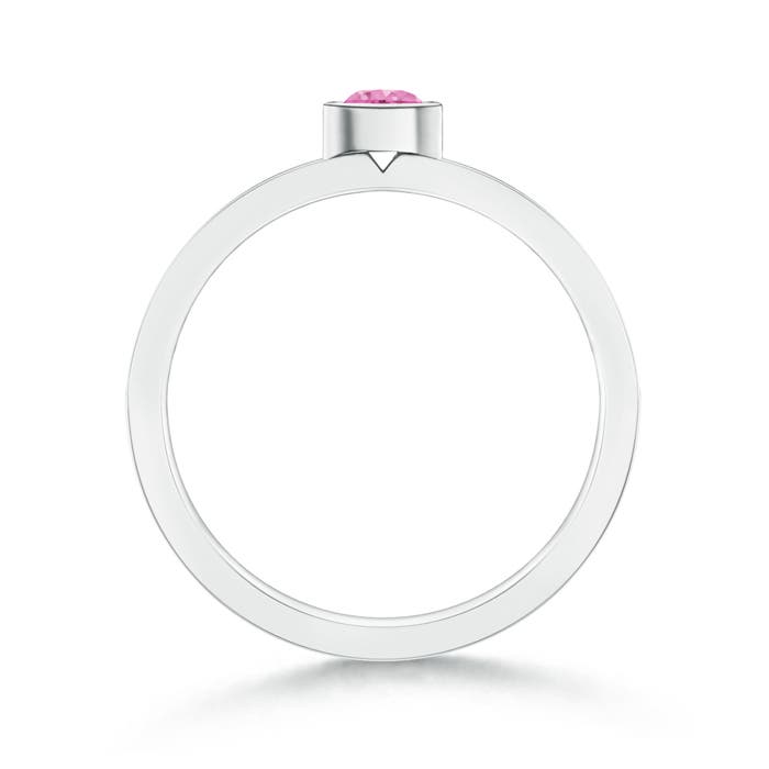 AA - Pink Sapphire / 0.33 CT / 14 KT White Gold