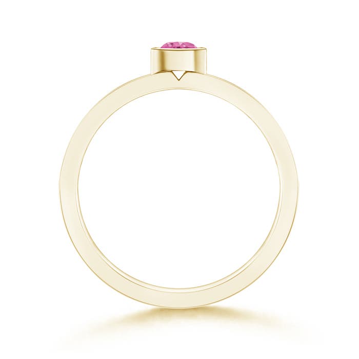 AAA - Pink Sapphire / 0.33 CT / 14 KT Yellow Gold