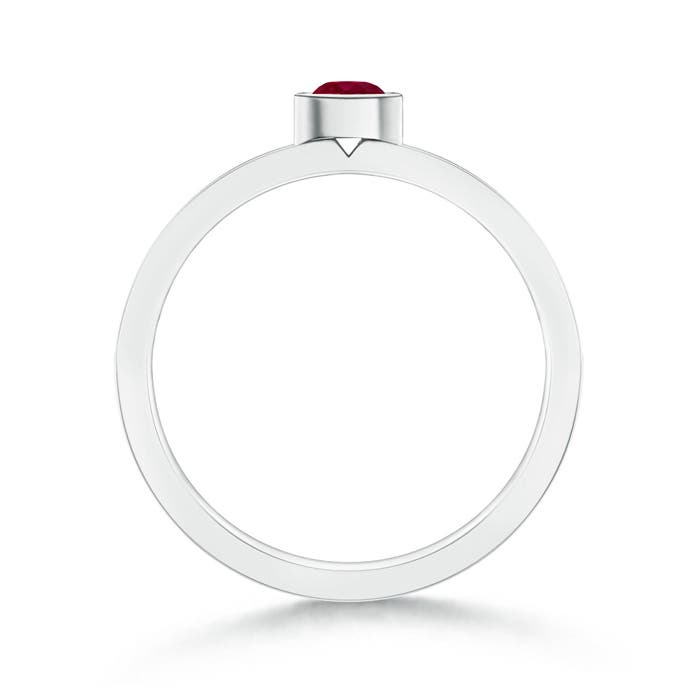 A - Ruby / 0.33 CT / 14 KT White Gold