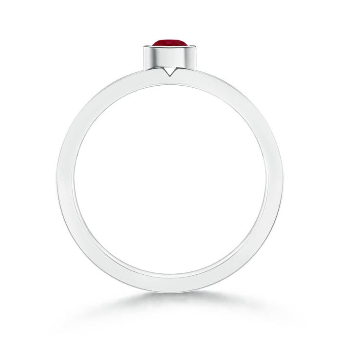 AA - Ruby / 0.33 CT / 14 KT White Gold