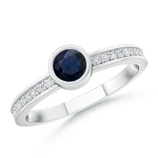 Round A Blue Sapphire
