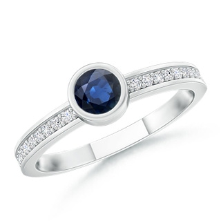 Round AA Blue Sapphire
