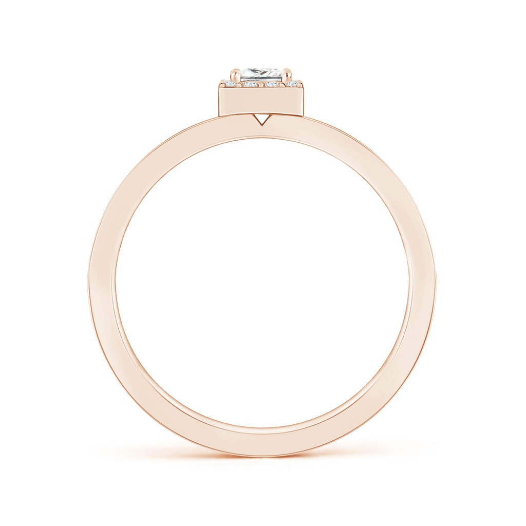 3mm GVS2 Princess-Cut Diamond Halo Stackable Ring in Rose Gold - side_1