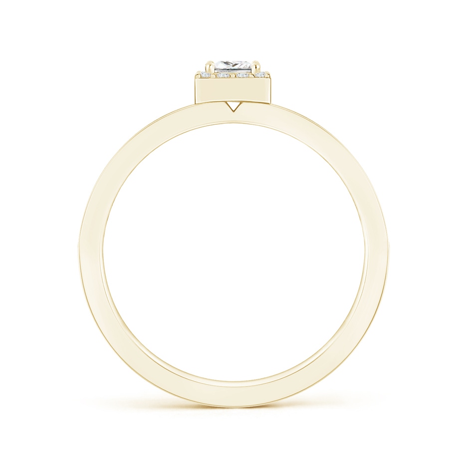 3mm GVS2 Princess-Cut Diamond Halo Stackable Ring in Yellow Gold side-1