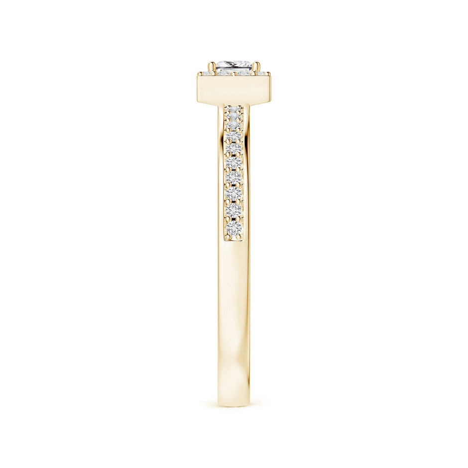 3mm HSI2 Princess-Cut Diamond Halo Stackable Ring in Yellow Gold side-2