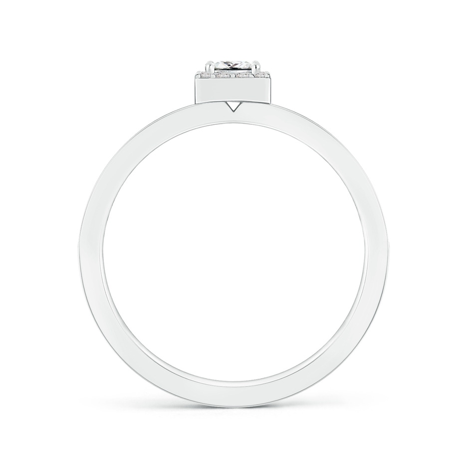3mm IJI1I2 Princess-Cut Diamond Halo Stackable Ring in 10K White Gold side-1