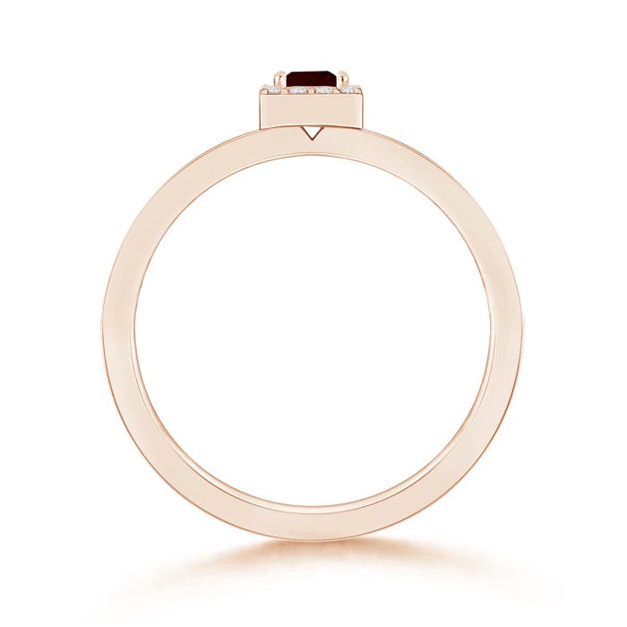 A - Garnet / 0.36 CT / 14 KT Rose Gold