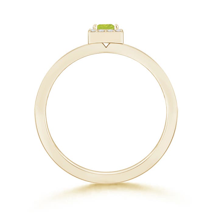 A - Peridot / 0.32 CT / 14 KT Yellow Gold