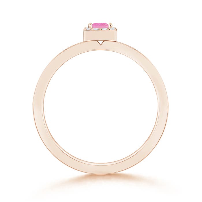 A - Pink Sapphire / 0.34 CT / 14 KT Rose Gold