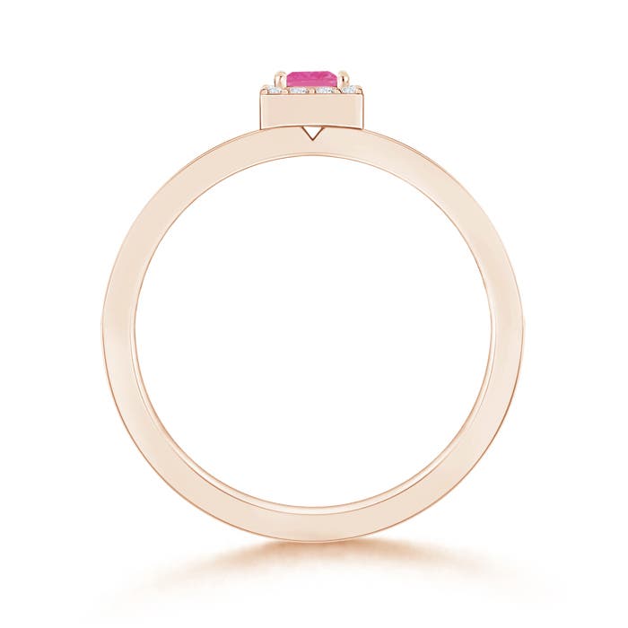 AAAA - Pink Sapphire / 0.34 CT / 14 KT Rose Gold