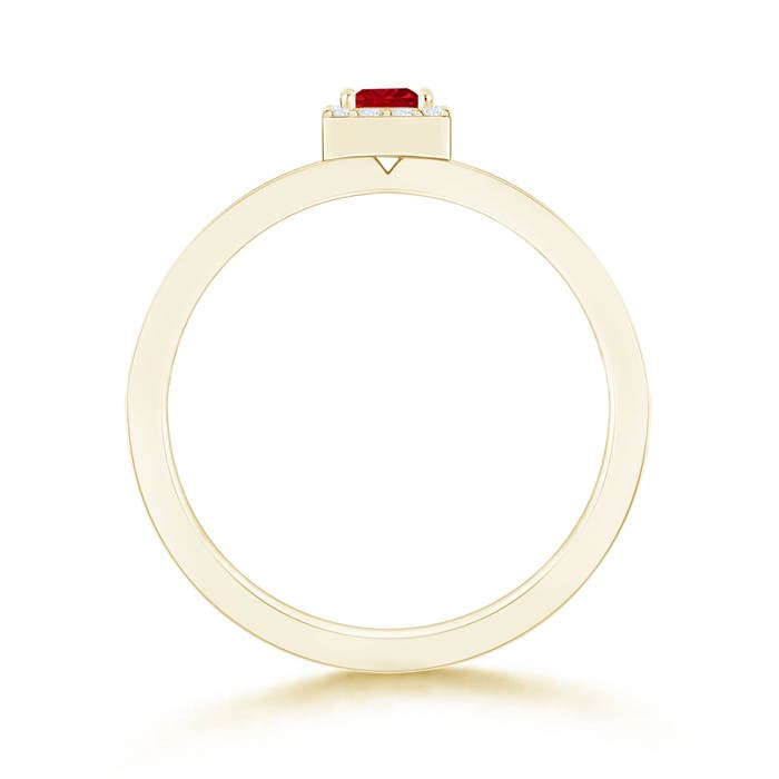 AAAA - Ruby / 0.36 CT / 14 KT Yellow Gold