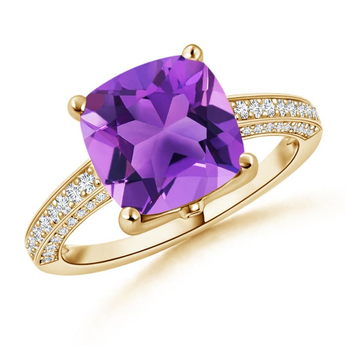 AAA - Amethyst / 4.21 CT / 14 KT Yellow Gold