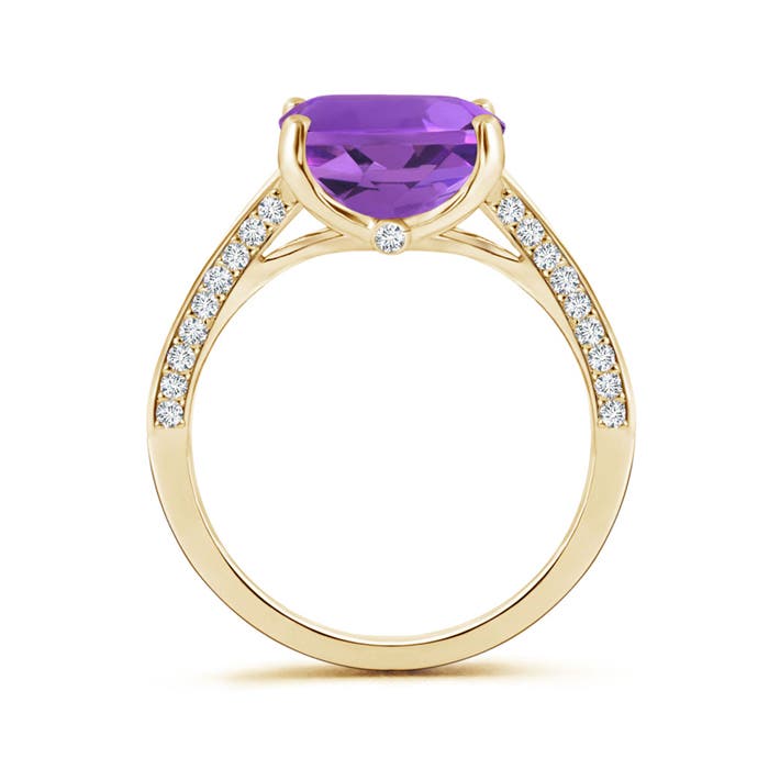 AAA - Amethyst / 4.21 CT / 14 KT Yellow Gold