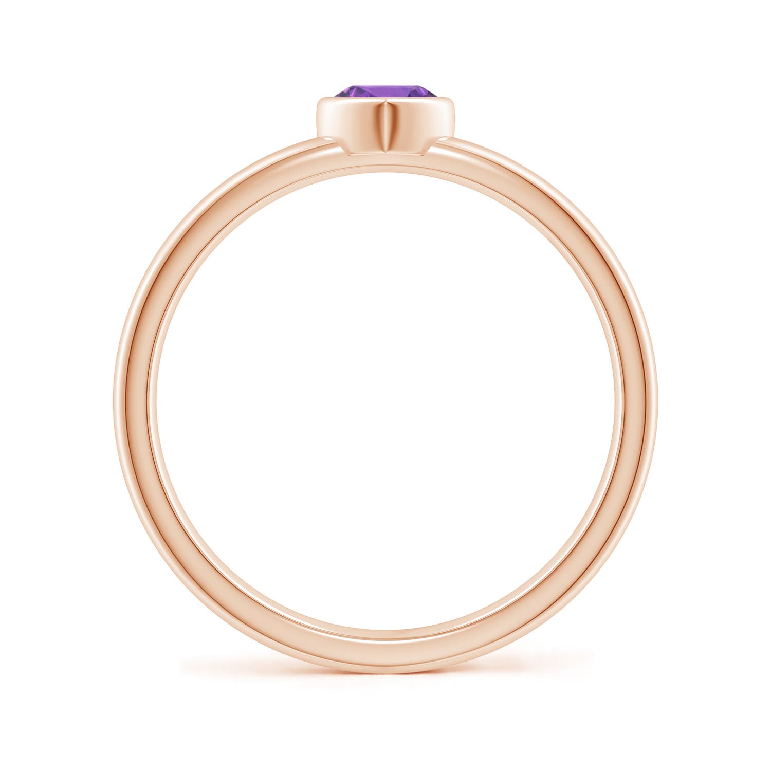 AA - Amethyst / 0.2 CT / 14 KT Rose Gold