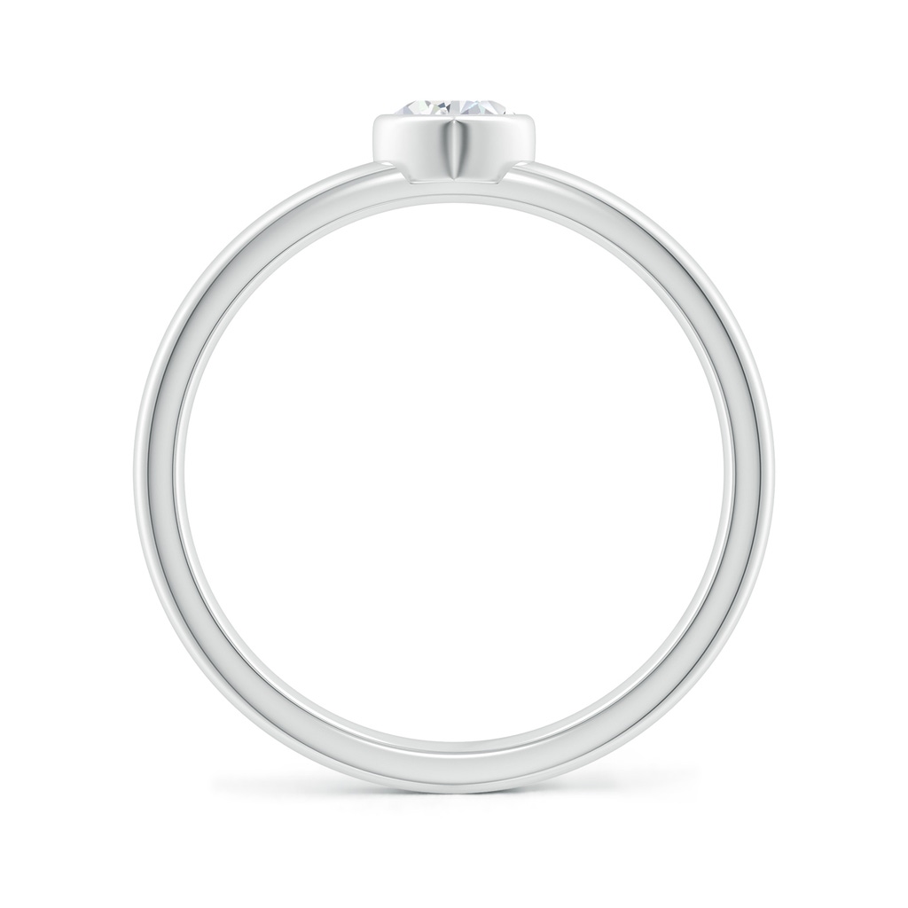 4mm GVS2 Bezel-Set Solitaire Heart Diamond Promise Ring in White Gold - side_1