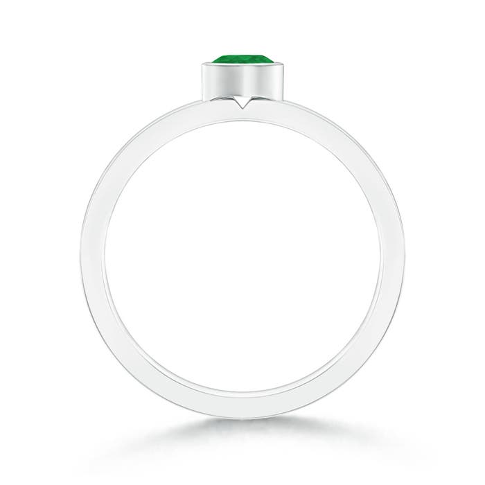 A - Emerald / 0.2 CT / 14 KT White Gold