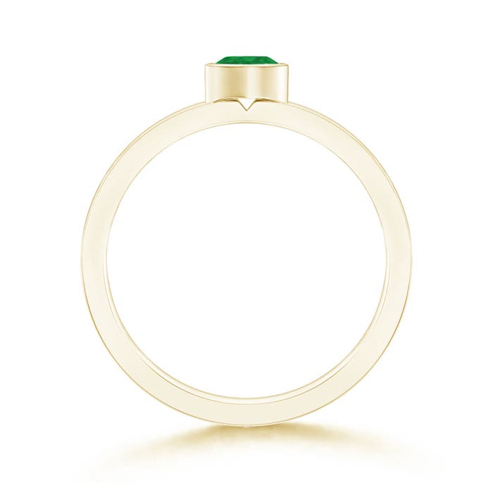 A - Emerald / 0.2 CT / 14 KT Yellow Gold