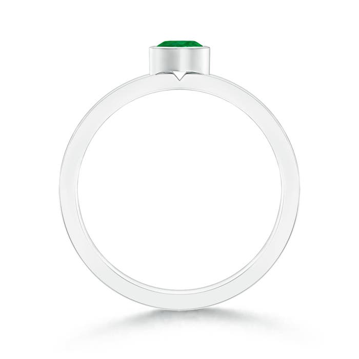 AA - Emerald / 0.2 CT / 14 KT White Gold