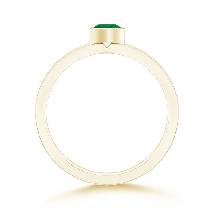 AA - Emerald / 0.2 CT / 14 KT Yellow Gold