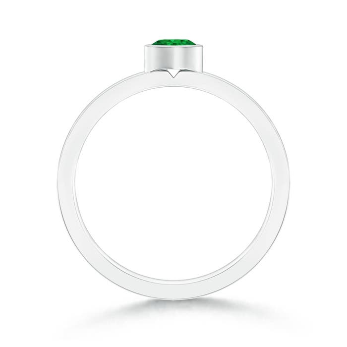 AAA - Emerald / 0.2 CT / 14 KT White Gold