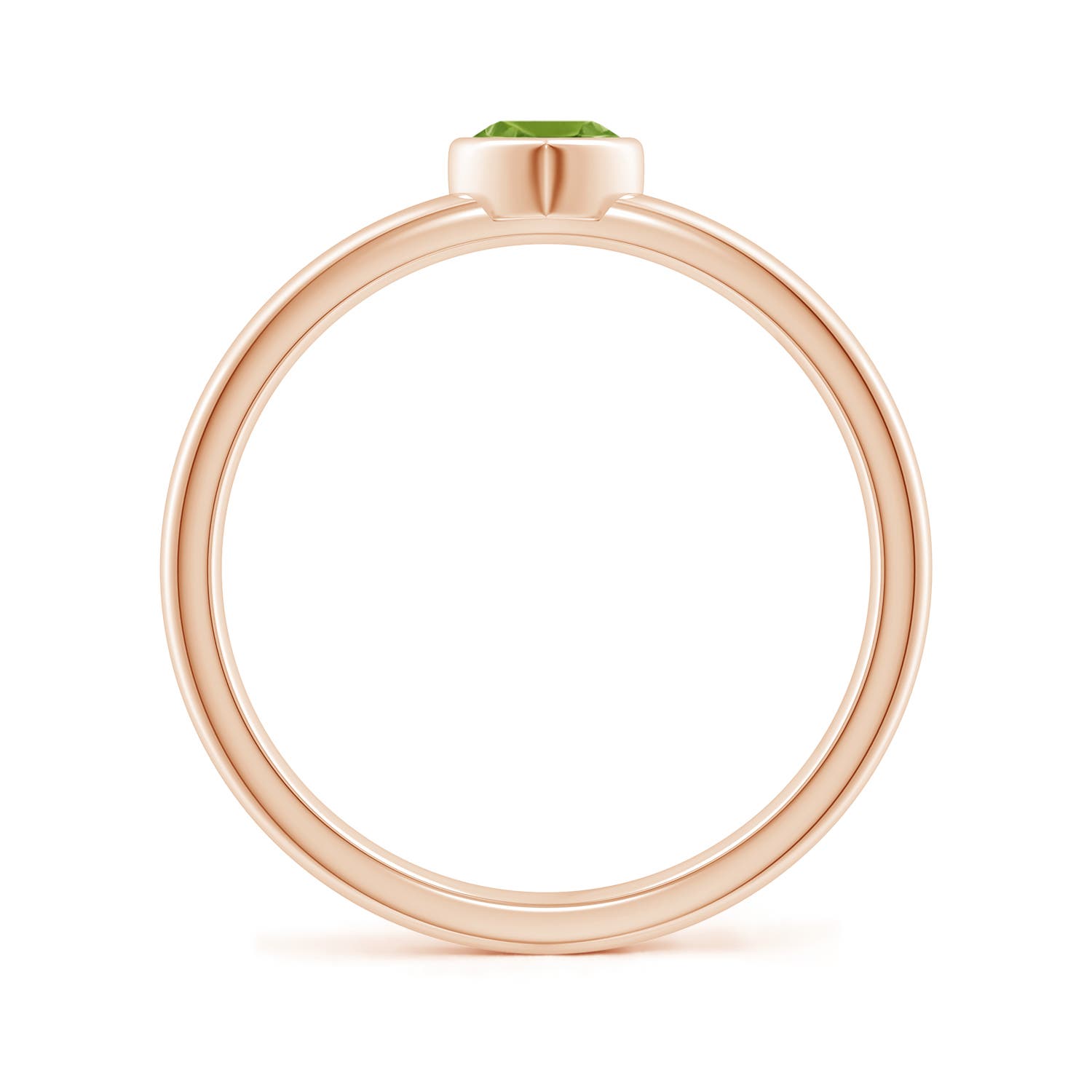 AAA - Peridot / 0.25 CT / 14 KT Rose Gold