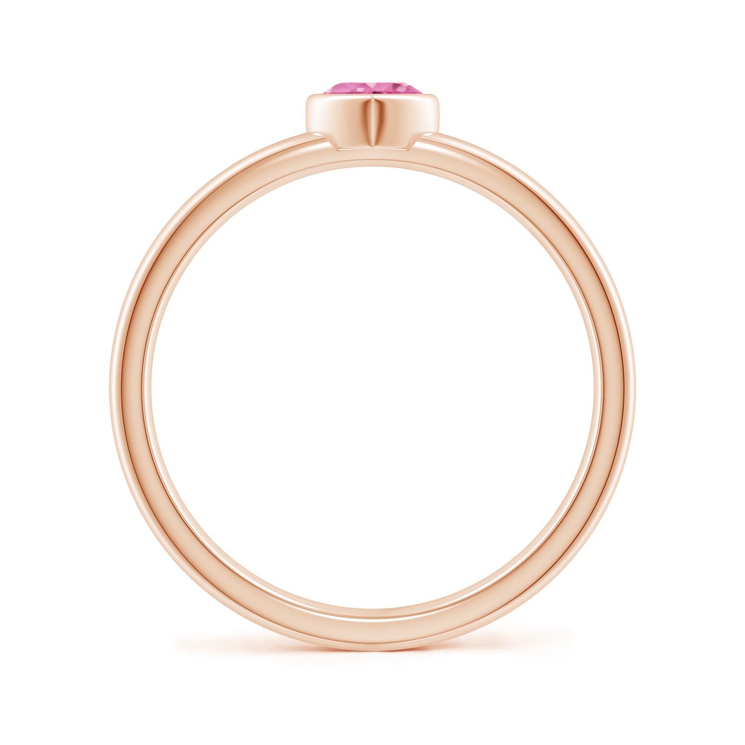 AA - Pink Sapphire / 0.25 CT / 14 KT Rose Gold