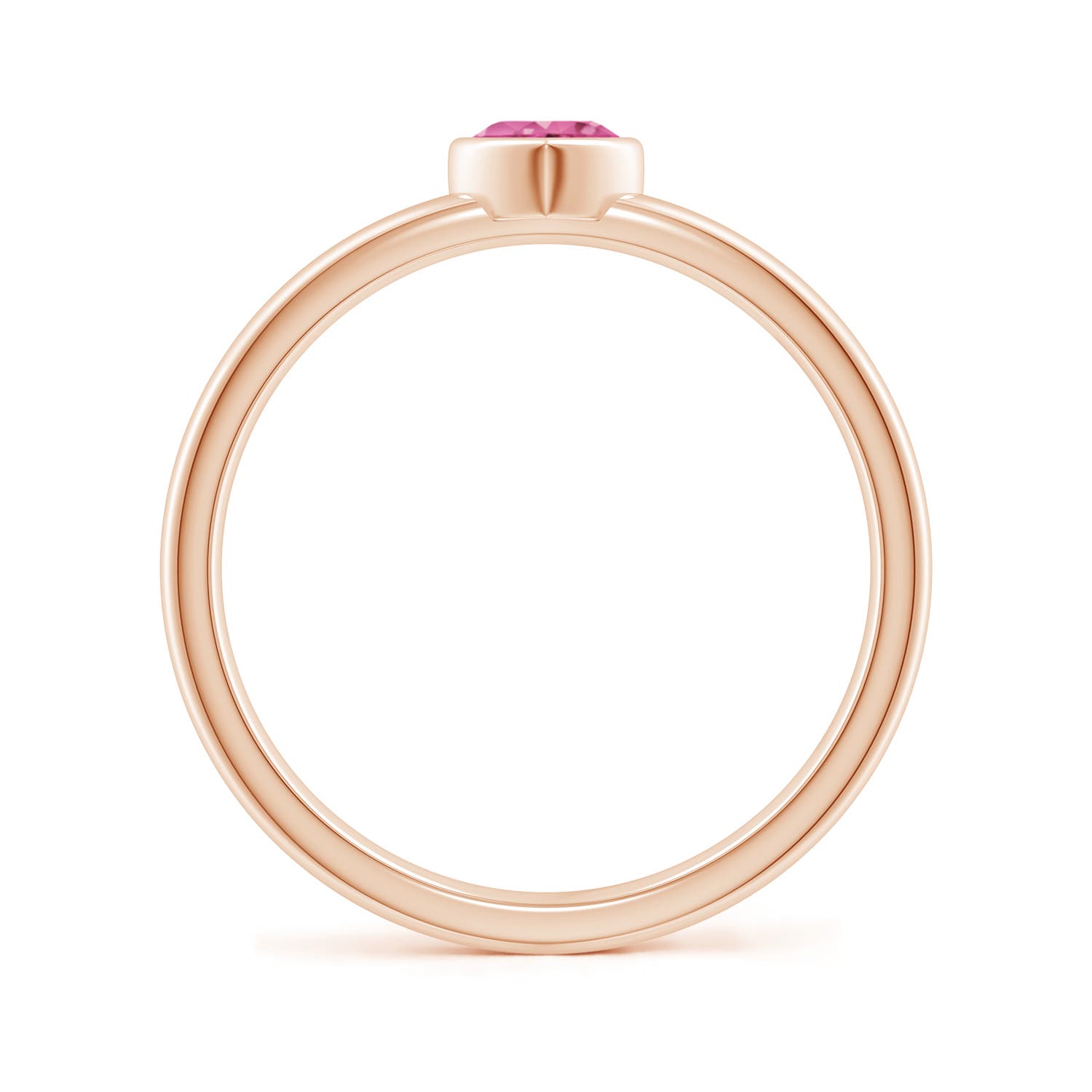 AAA - Pink Sapphire / 0.25 CT / 14 KT Rose Gold