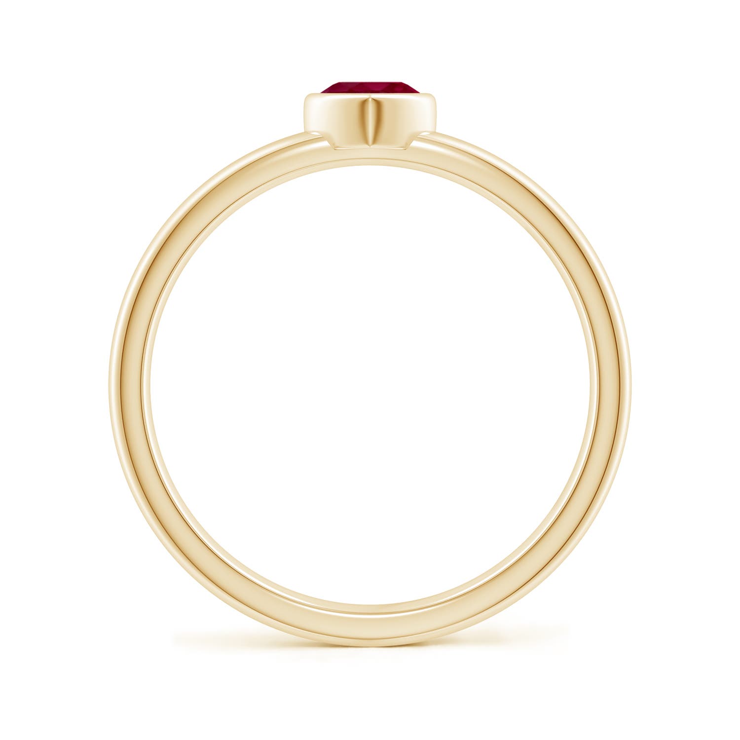 A - Ruby / 0.3 CT / 14 KT Yellow Gold