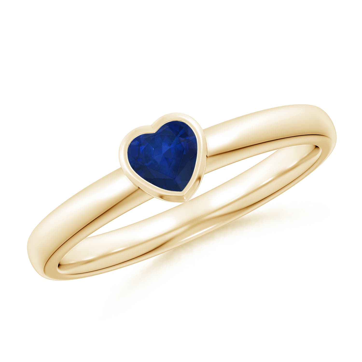 AA - Blue Sapphire / 0.3 CT / 14 KT Yellow Gold