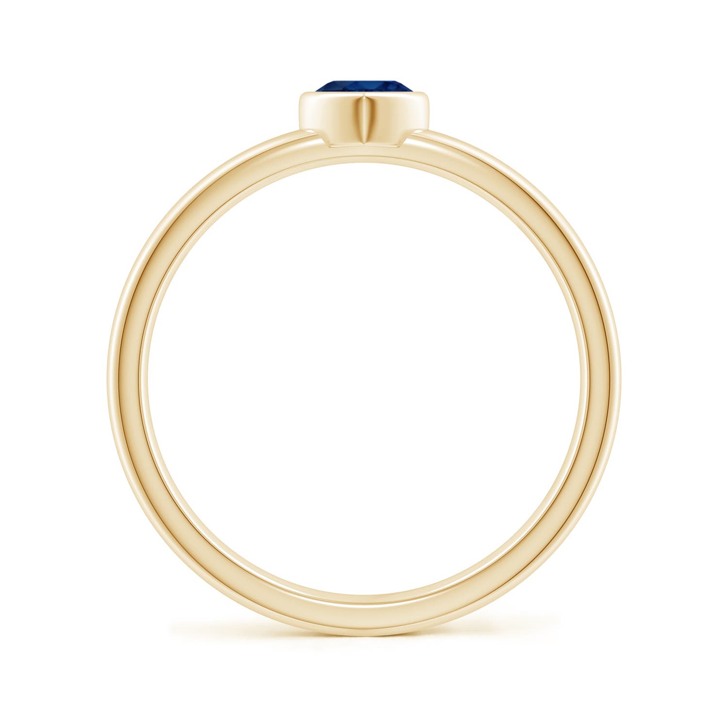 AA - Blue Sapphire / 0.3 CT / 14 KT Yellow Gold