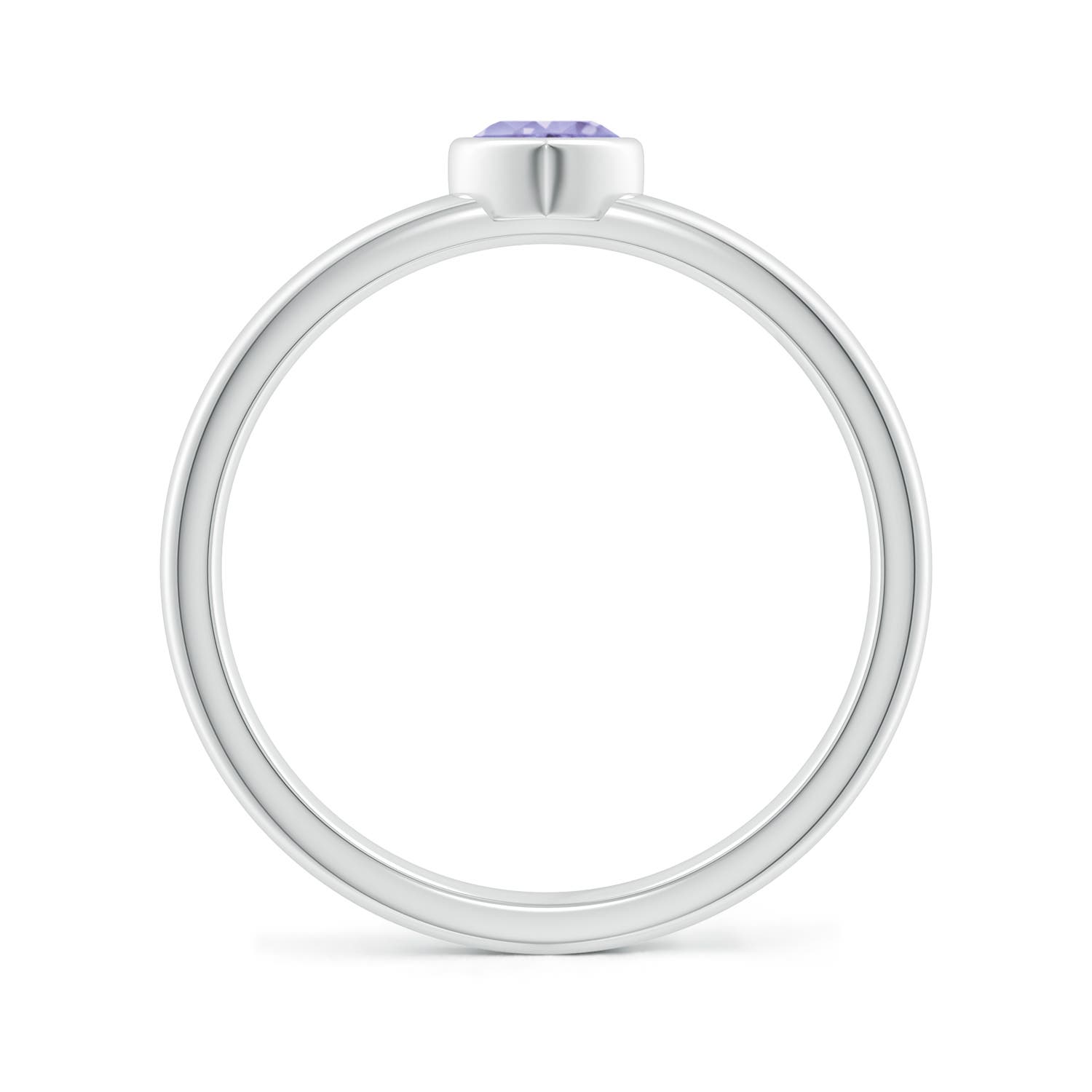 A - Tanzanite / 0.23 CT / 14 KT White Gold