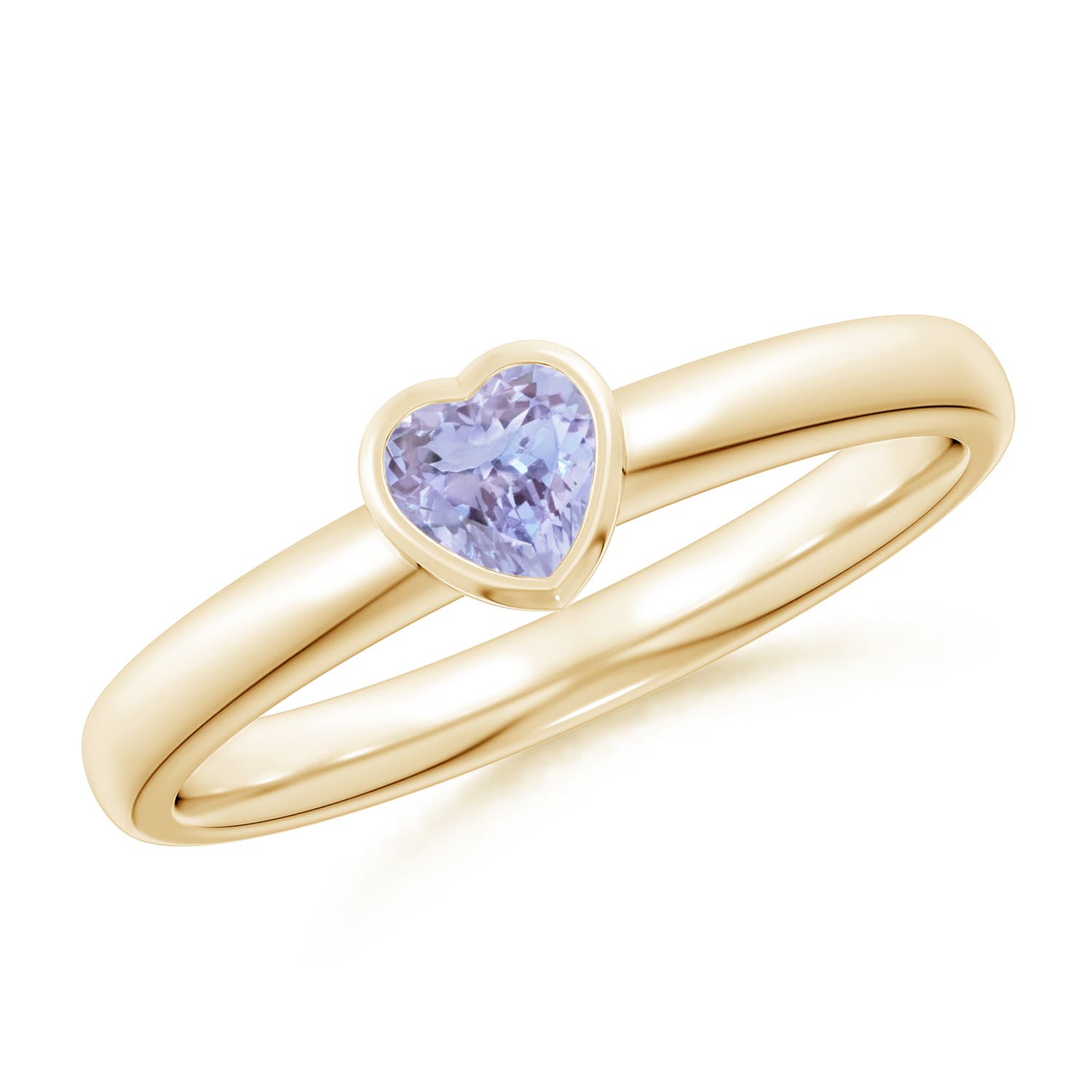 A - Tanzanite / 0.23 CT / 14 KT Yellow Gold