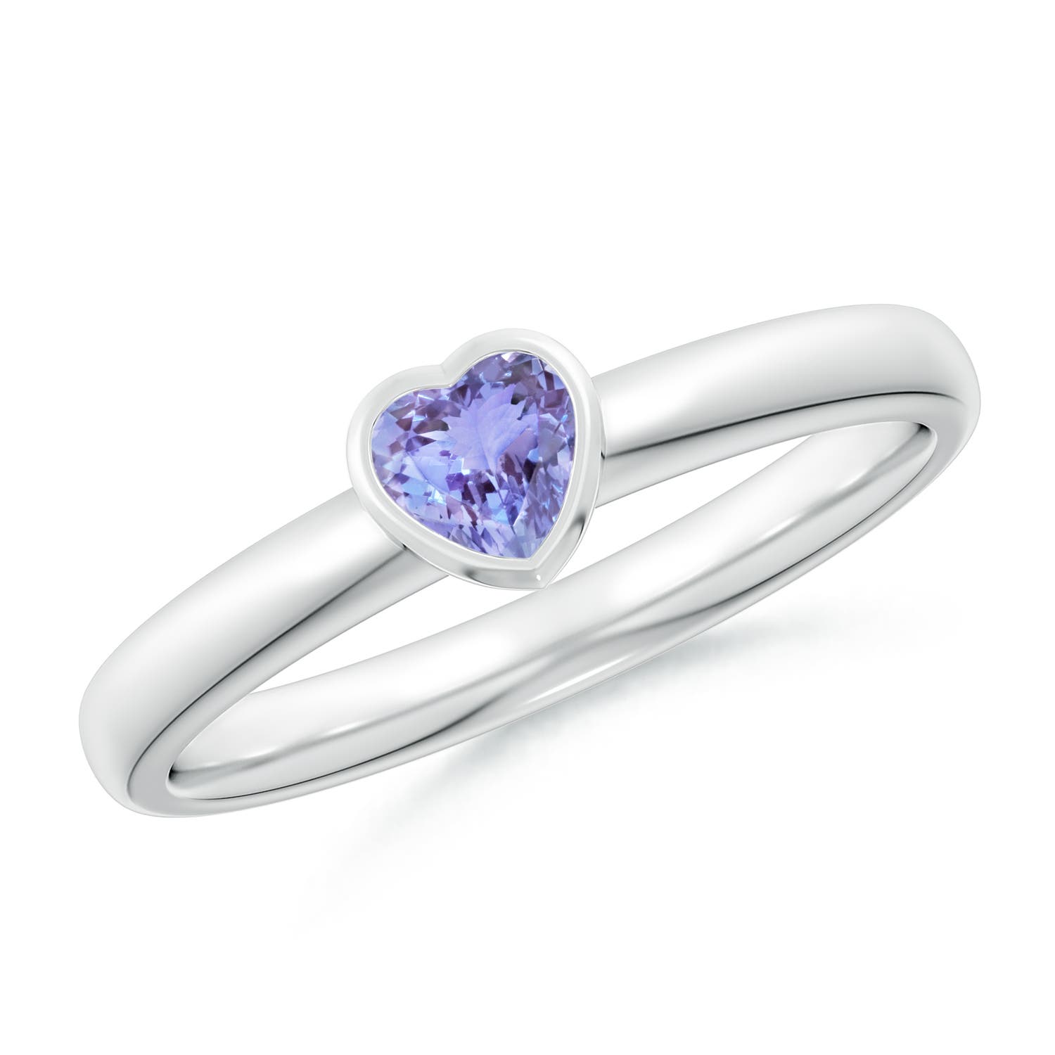 AA - Tanzanite / 0.23 CT / 14 KT White Gold