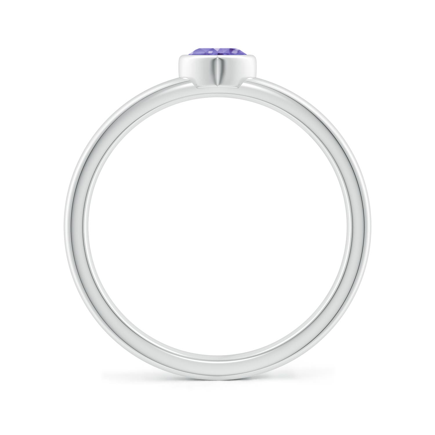 AA - Tanzanite / 0.23 CT / 14 KT White Gold