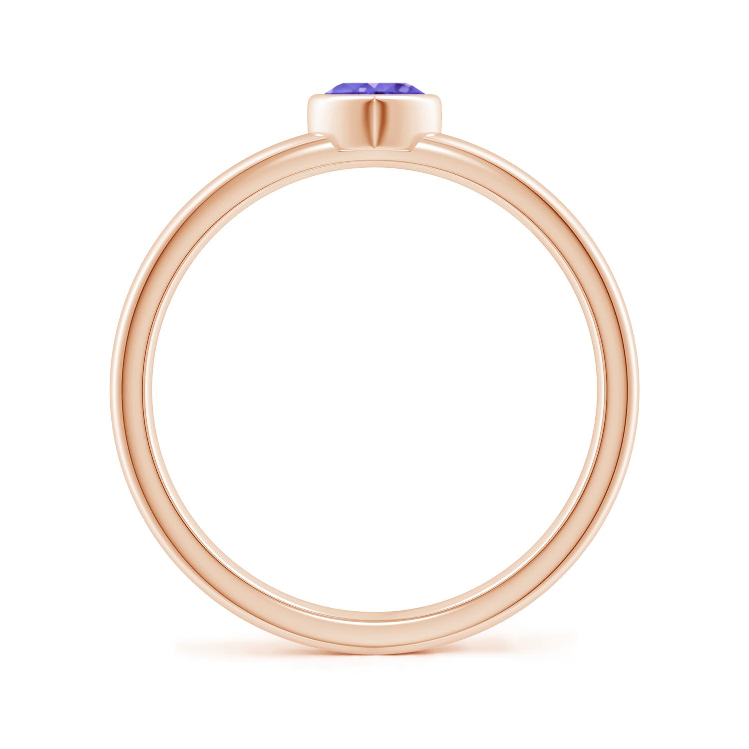 AAA - Tanzanite / 0.23 CT / 14 KT Rose Gold