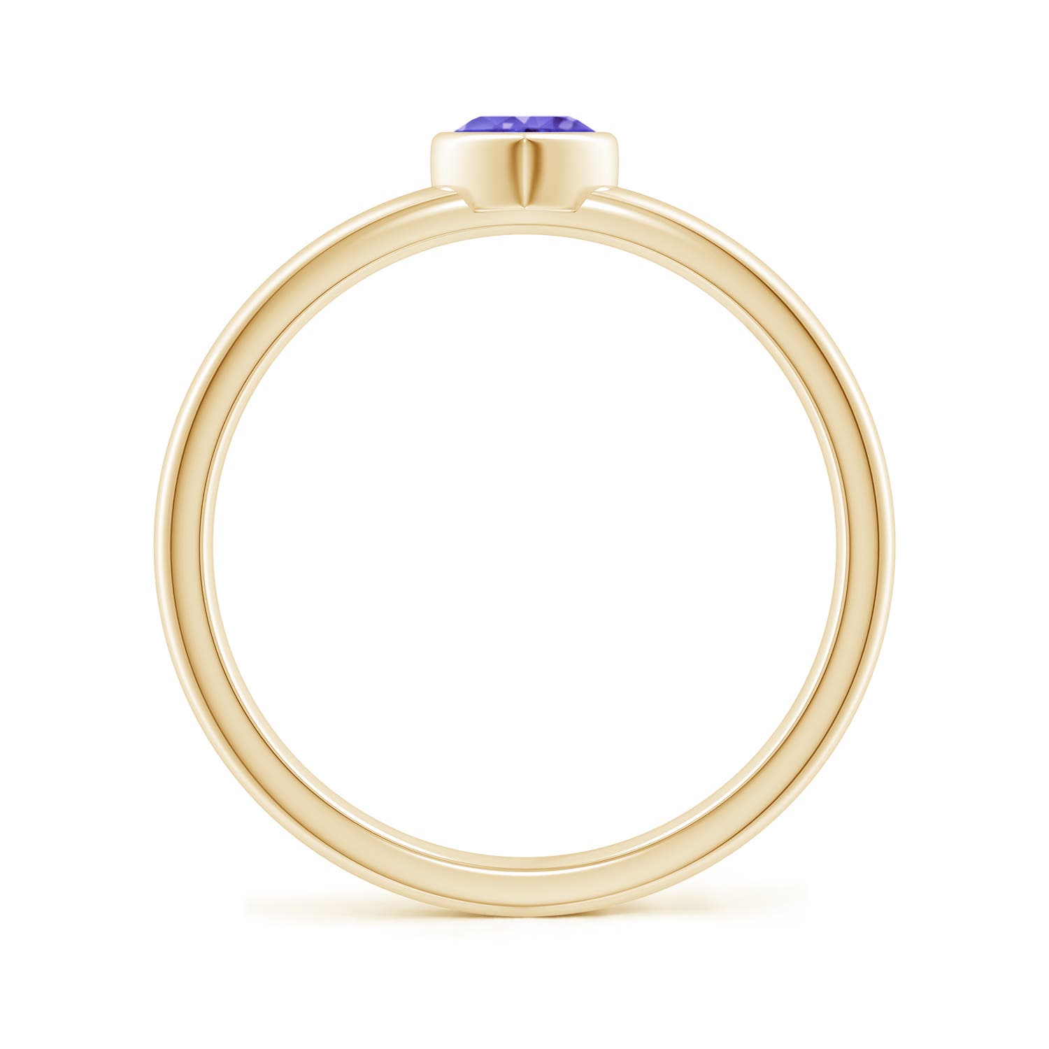 AAA - Tanzanite / 0.23 CT / 14 KT Yellow Gold