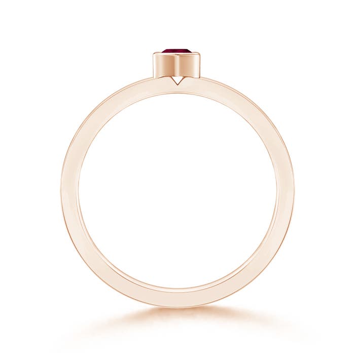 A - Ruby / 0.17 CT / 14 KT Rose Gold