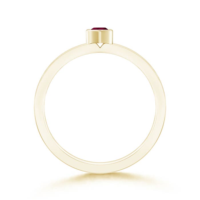 A - Ruby / 0.17 CT / 14 KT Yellow Gold