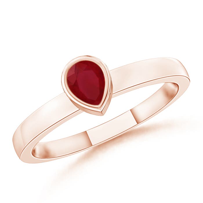 AA - Ruby / 0.17 CT / 14 KT Rose Gold