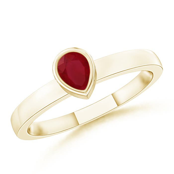 AA - Ruby / 0.17 CT / 14 KT Yellow Gold