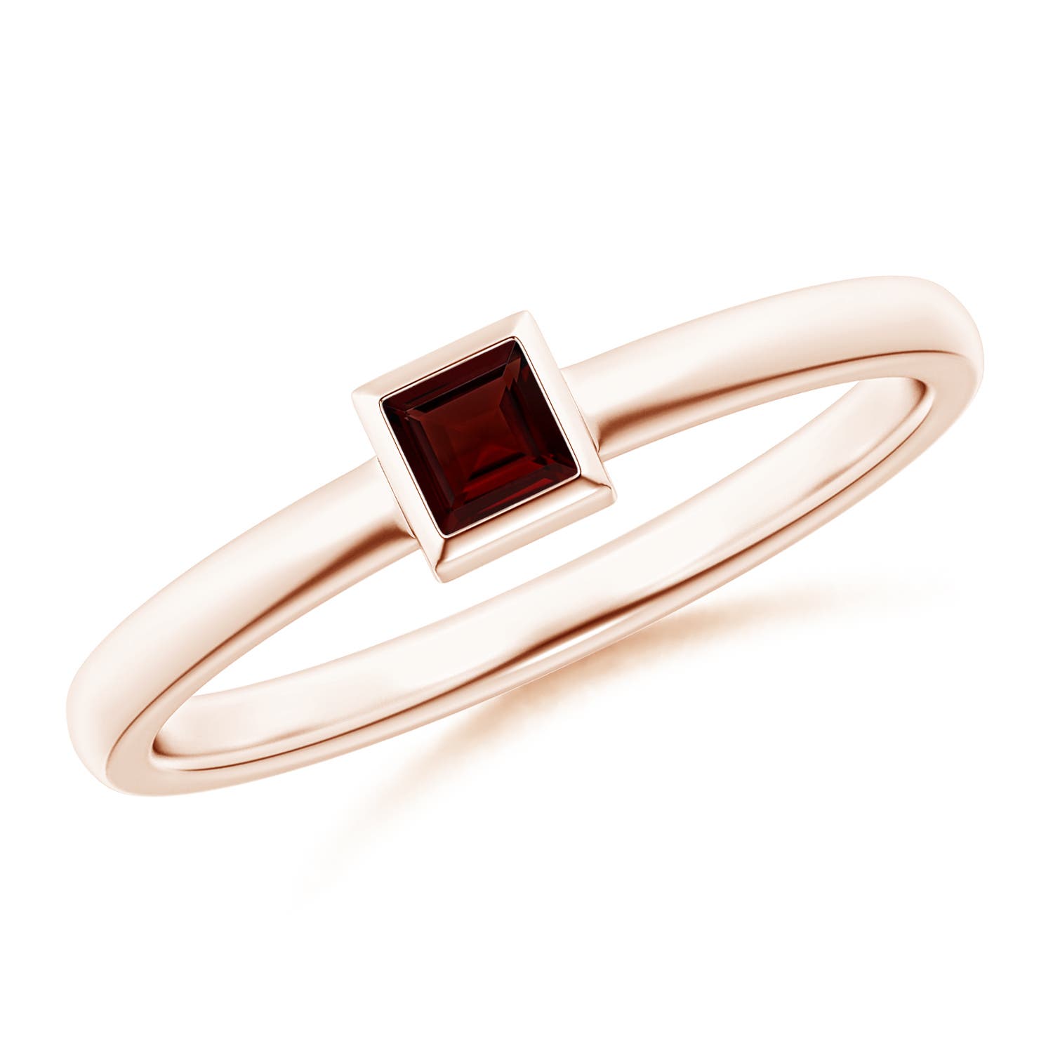 A - Garnet / 0.2 CT / 14 KT Rose Gold